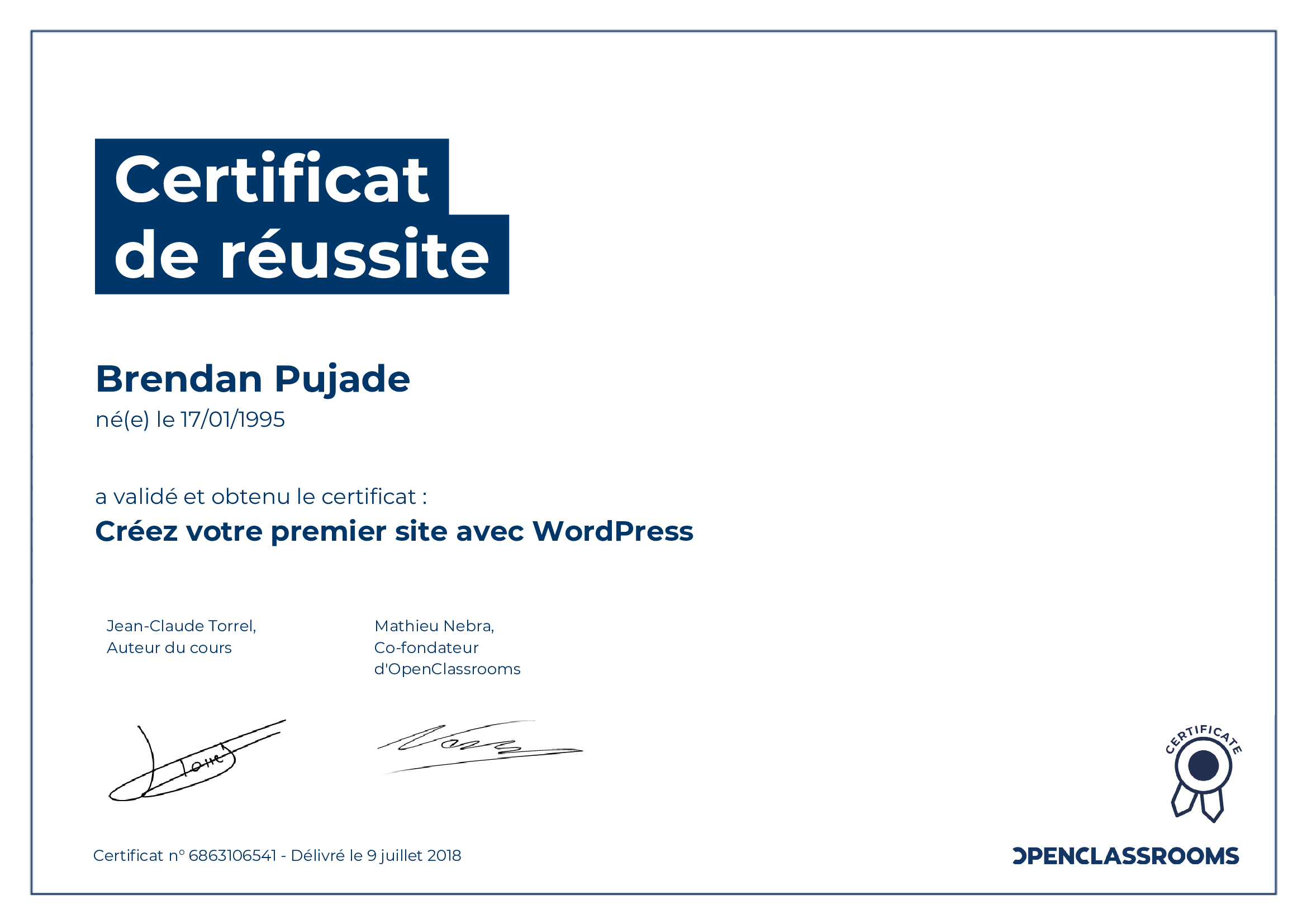 Créez votre premier site avec WordPress