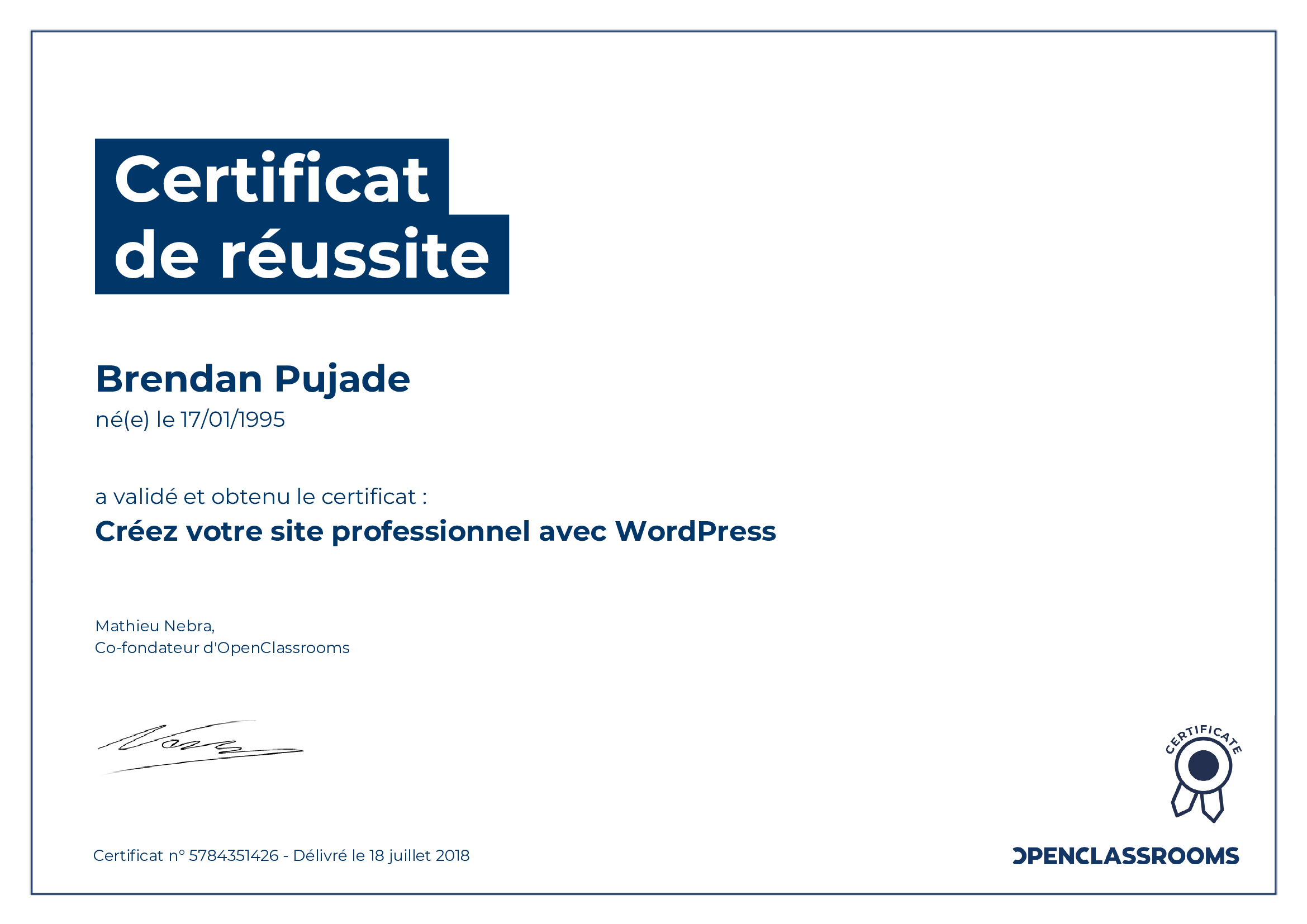 Créez votre site professionnel avec WordPress