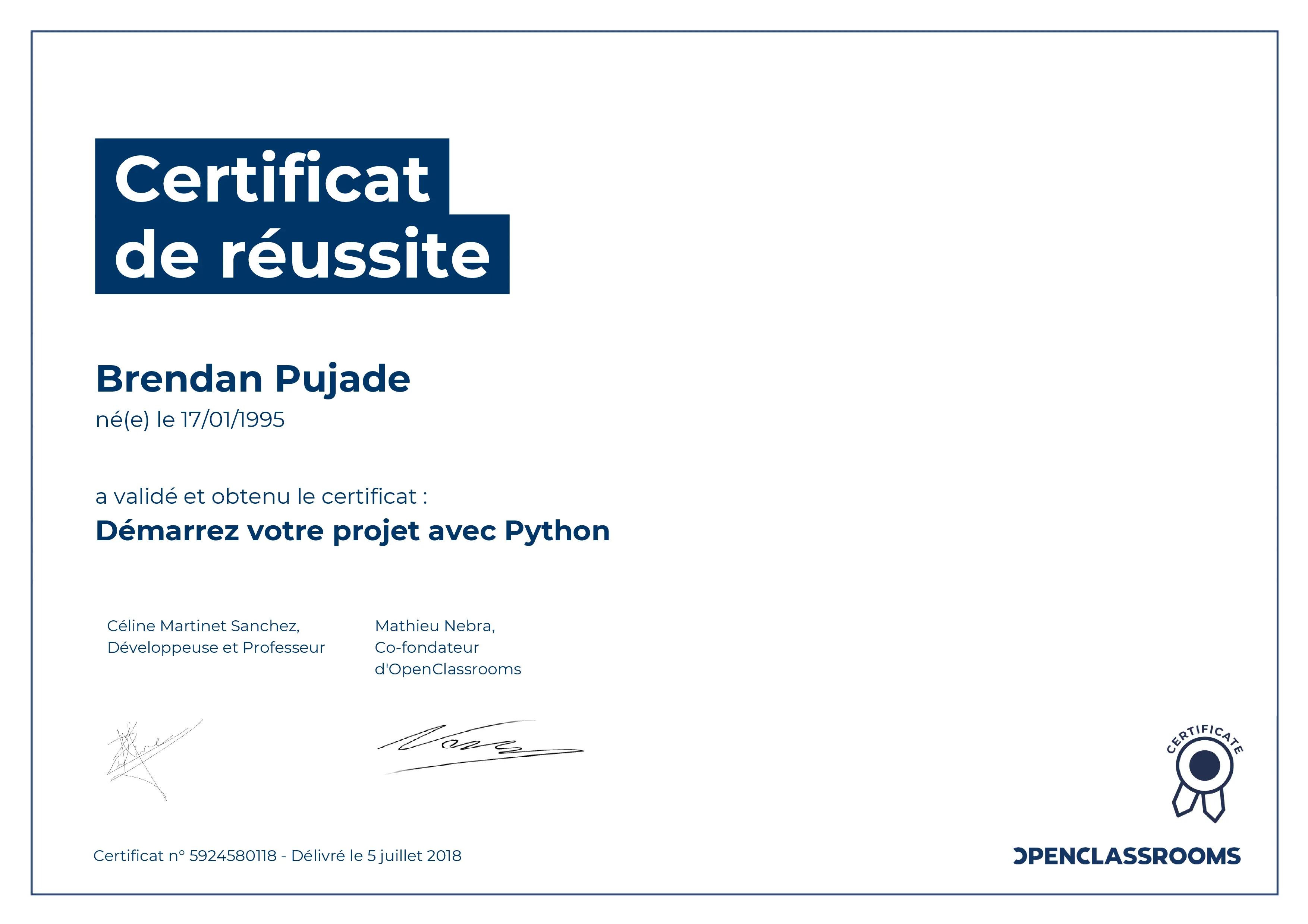 Démarrez votre projet avec Python