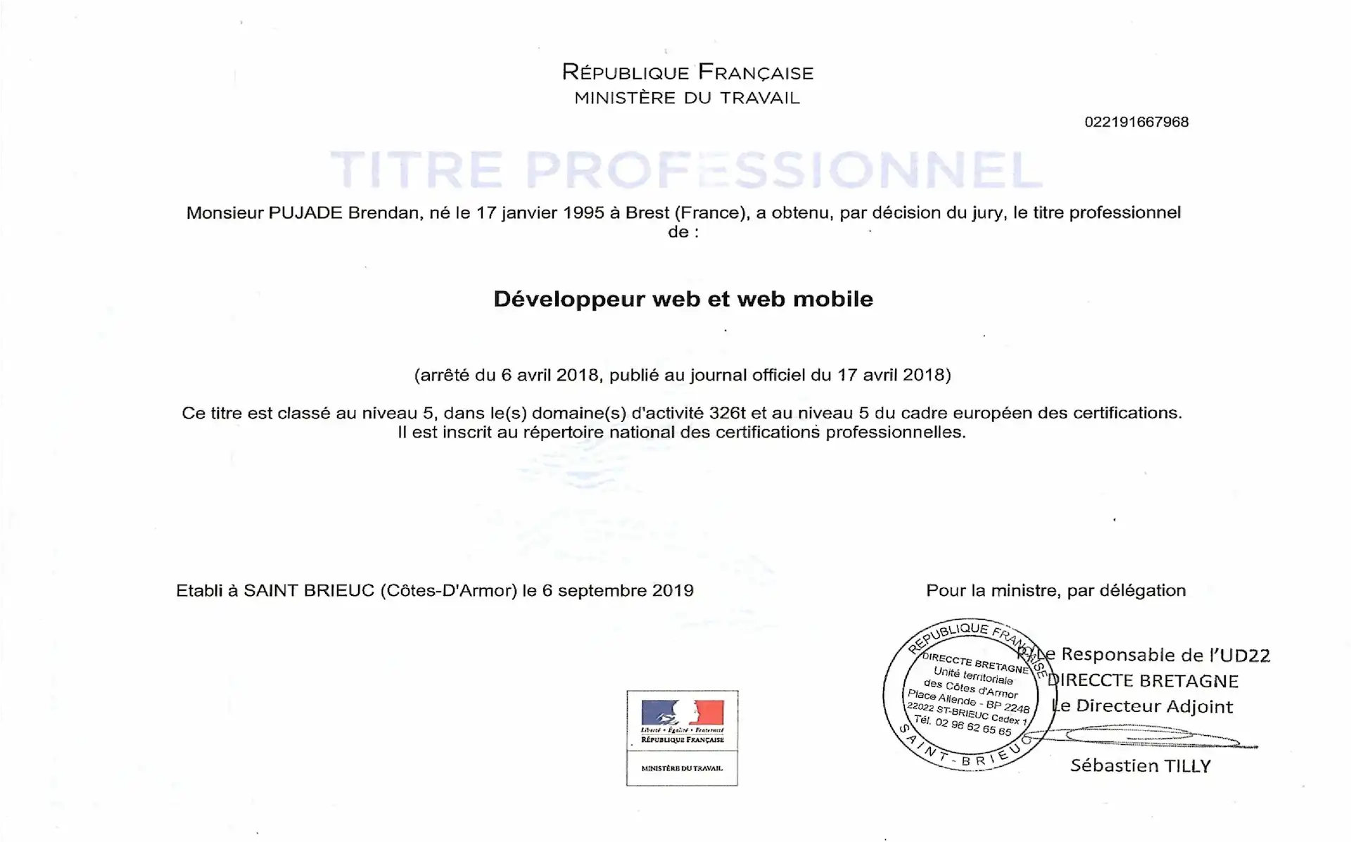 Armor code - AFPA Brest